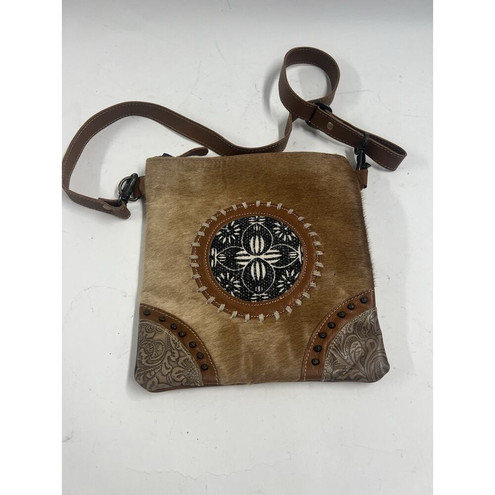 Myra Bag Cowhide Leather Crossbody Purse – Western Boho Style Excellent
